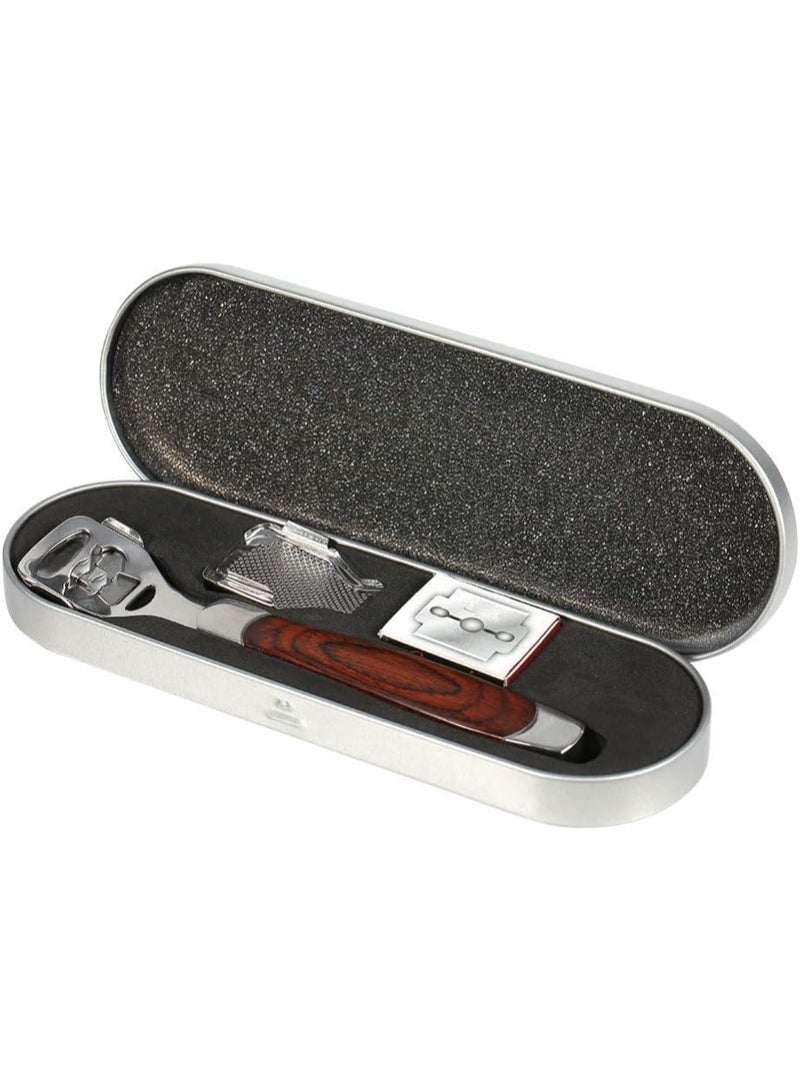 YIMART Foot Corn Removal Cutter Scraper with 10 Blades Cuticle Dead Skin Callus Remover Stainless Steel Professional Pedicure Tool Set